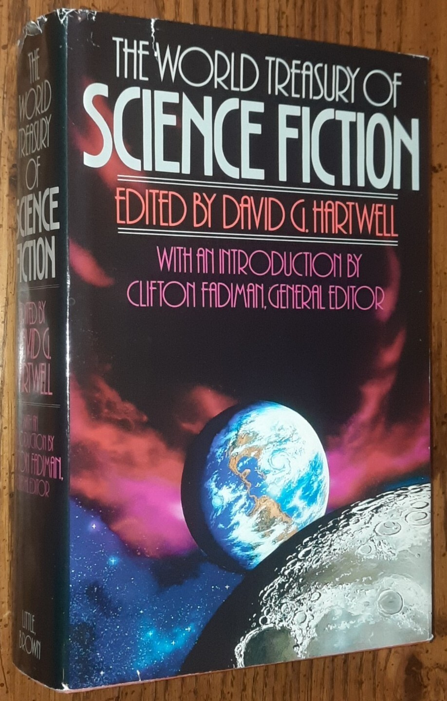 The World Treasury of Science Fiction by Clifton Fadiman Bob Eggleton Cover Art