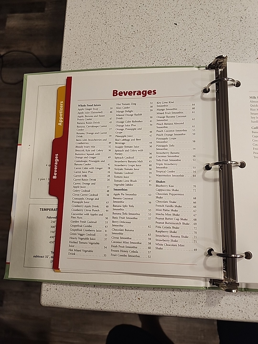 Vita-Mix Whole Food Recipes For Better Living Cookbook Hardcover Binder