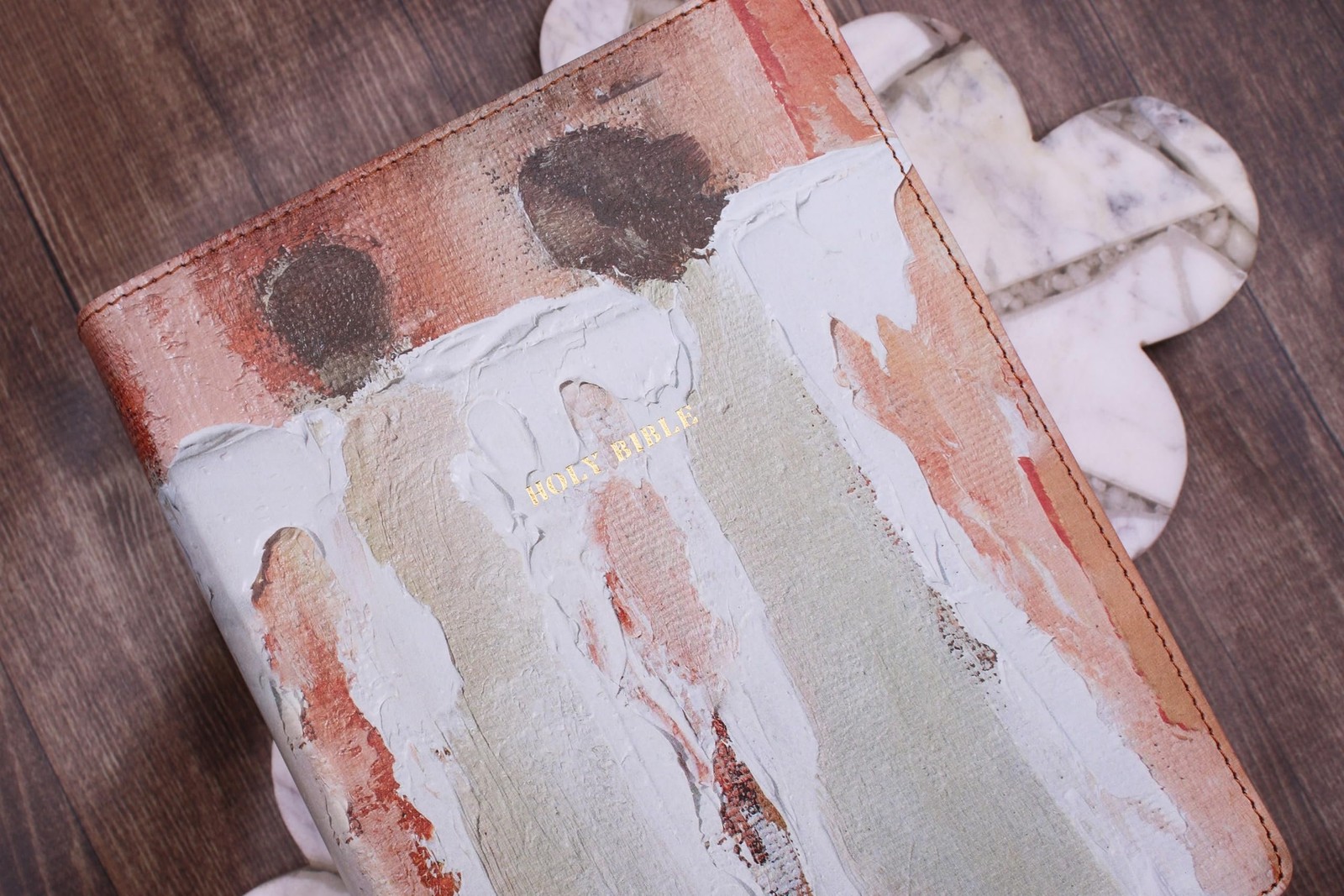 Amplified Holy Bible, Anne Neilson Angel Art Series, Leathersoft, Blush