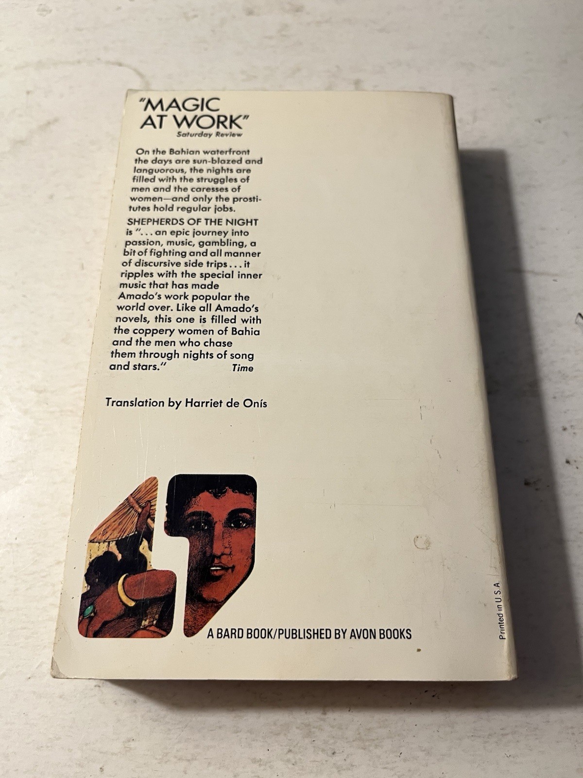 SHEPHERDS OF THE NIGHT by Jorge Amado Avon Bard PB 1978 1st Print Nice Copy