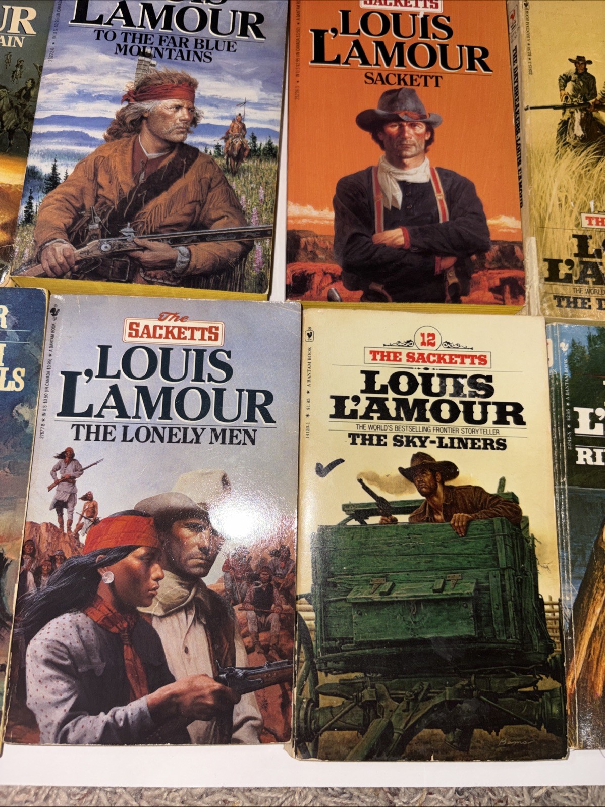 Complete Set Series Lot of 19 Sackett Family Saga Books by Louis L’Amour Set 17