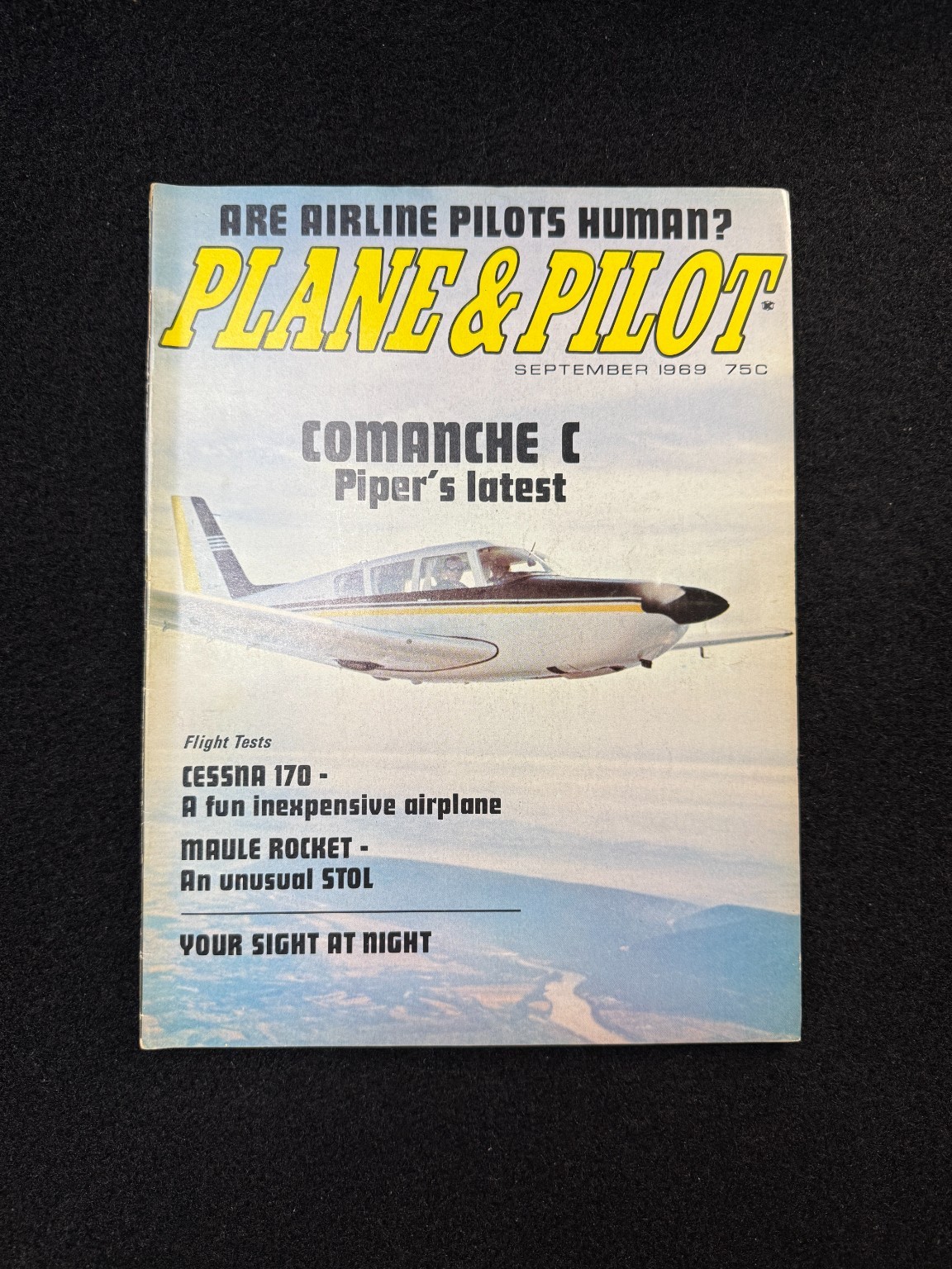 Plane & Pilot Magazine September 1969 Comanche C Cessna 170 Aviation Flying