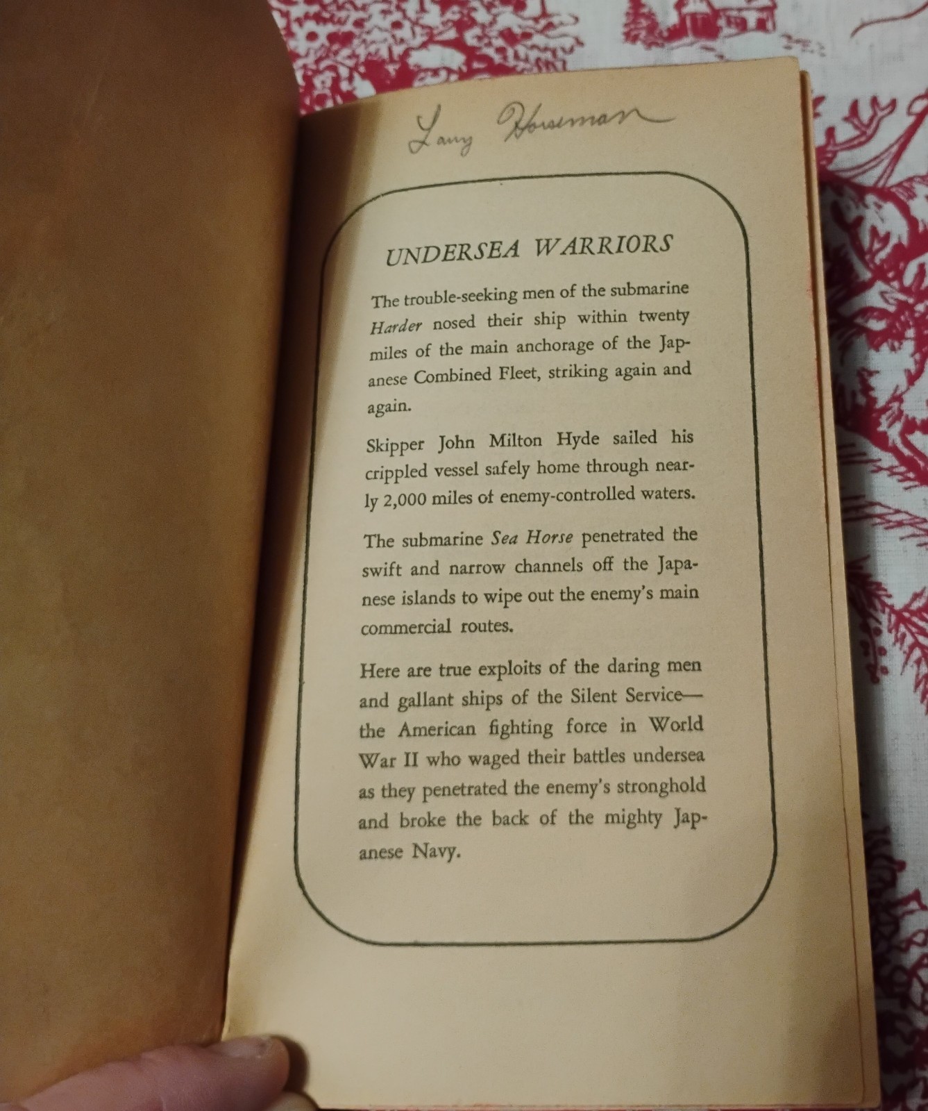 1959 The Silent Service William C. Chambliss 1st Printing WWII Submarine Signet