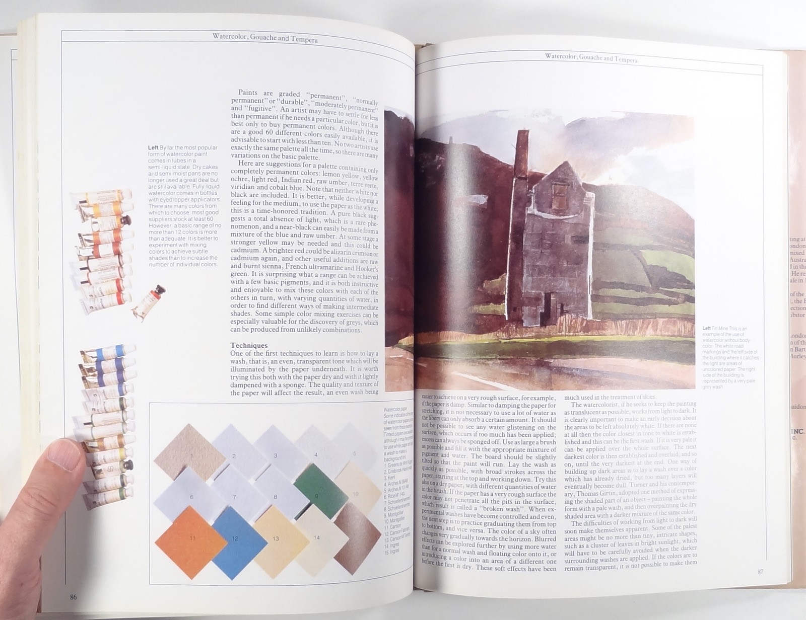 1983 Bartlett DRAWING & PAINTING THE LANDSCAPE art instruction HC/DJ composition