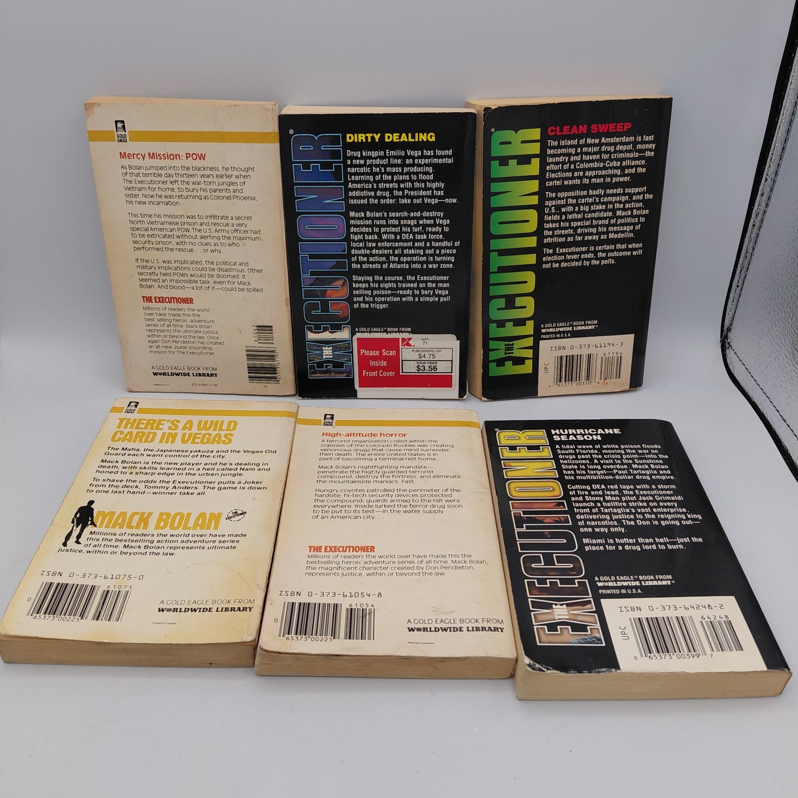 Lot of 16 Vintage The Executioner PB Books Don Pendleton