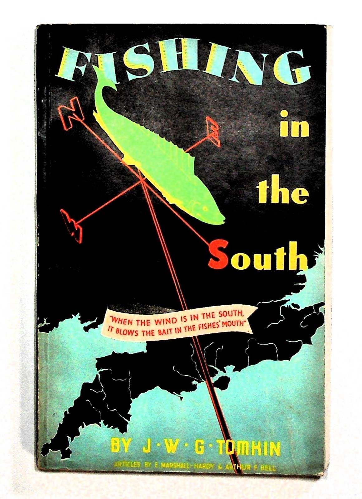 Fishing In The South By J.W.G. Tomkin Flyfishing England With Map ,208 Pages