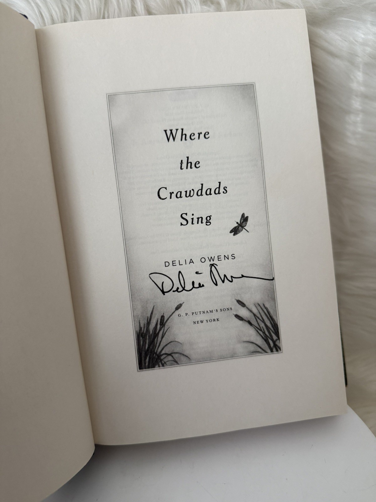 Where the Crawdads Sing: By Delia Owens (2018, Hardcover) Signed Copy