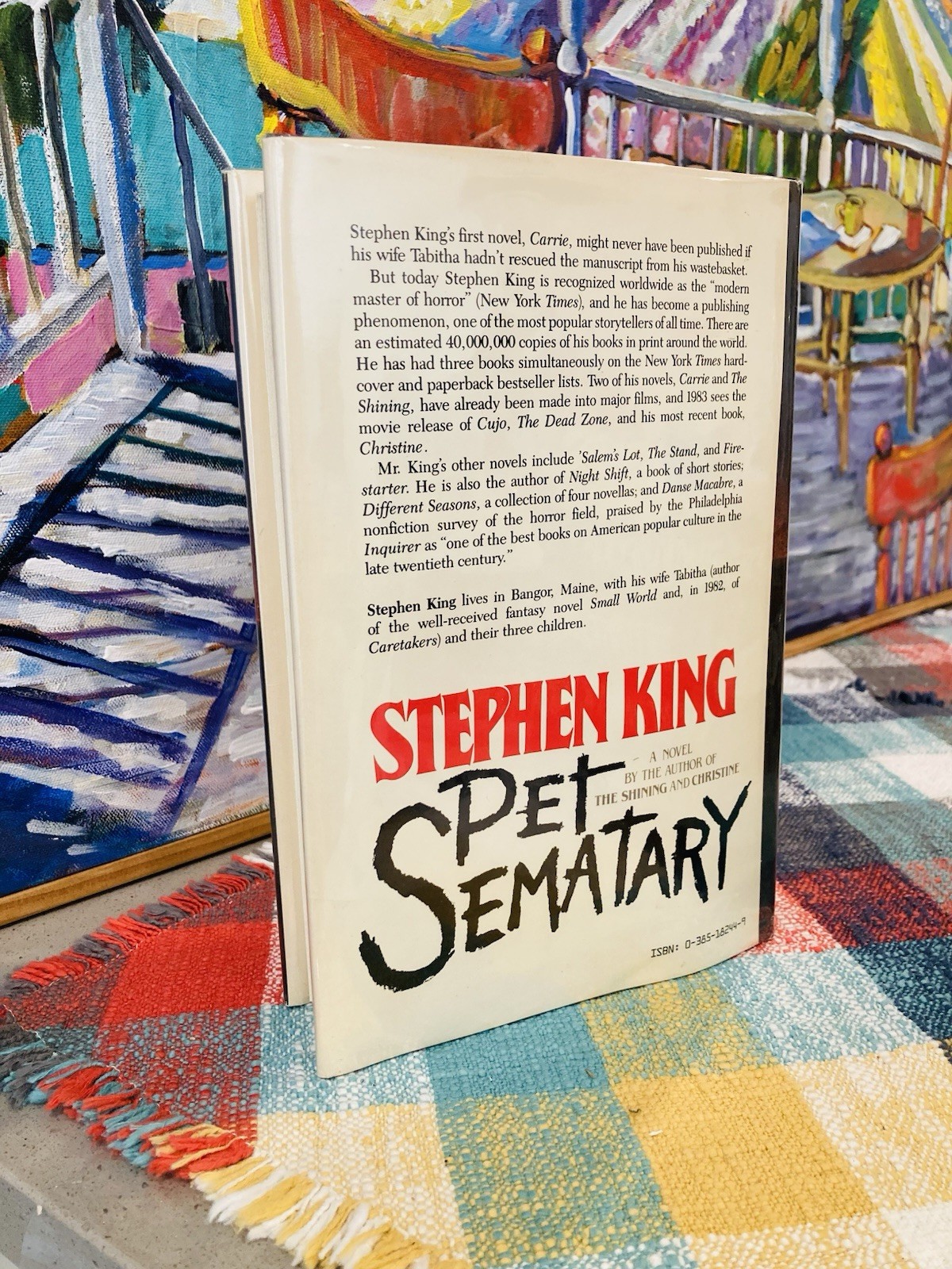 SUPER NICE!!! Stephen King Pet Sematary TRUE 1st Edition (Y38) $15.95 DOUBLEDAY
