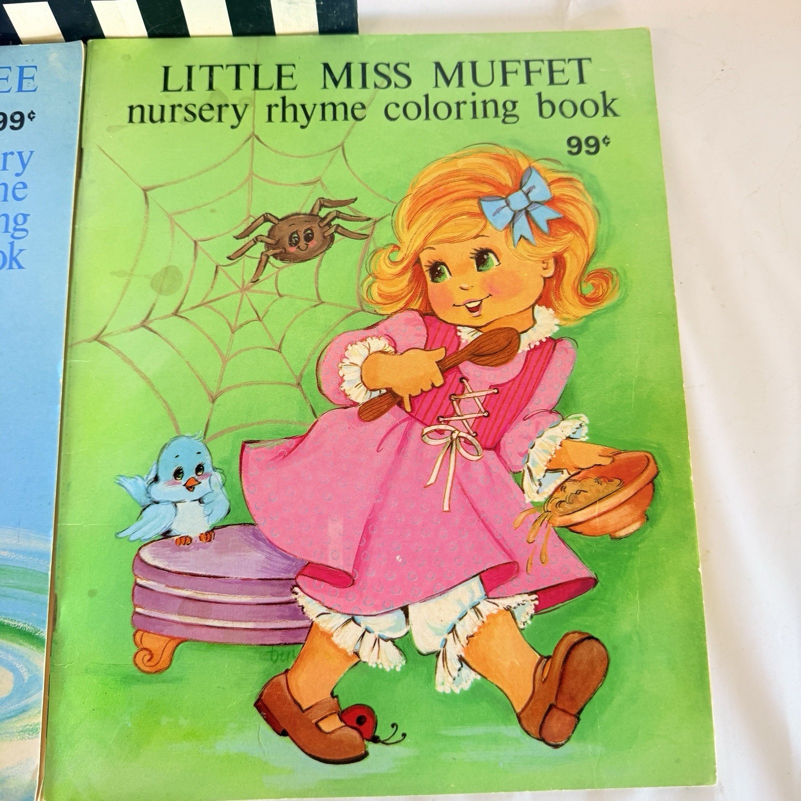 Mother Goose Nursery Rhymes Vintage 1980s Coloring Book Lot Of 3