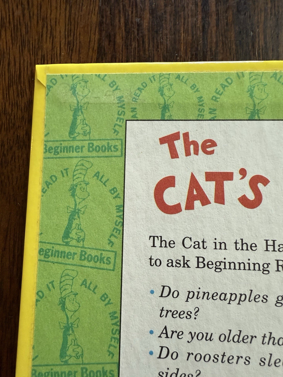 Dr Seuss The Cats Quizzer Smarter Than the Cat in the Hat BANNED BOOK 1976*