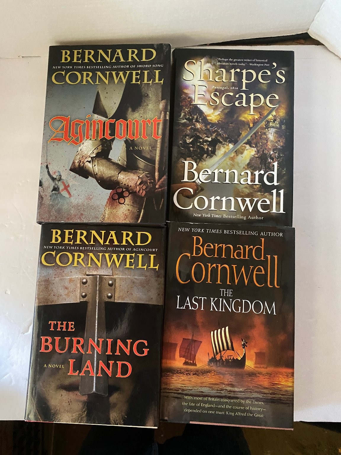 Bernard Cornwell Historical Fiction Lot Agincourt Sharpe’s Escape Last Kingdom