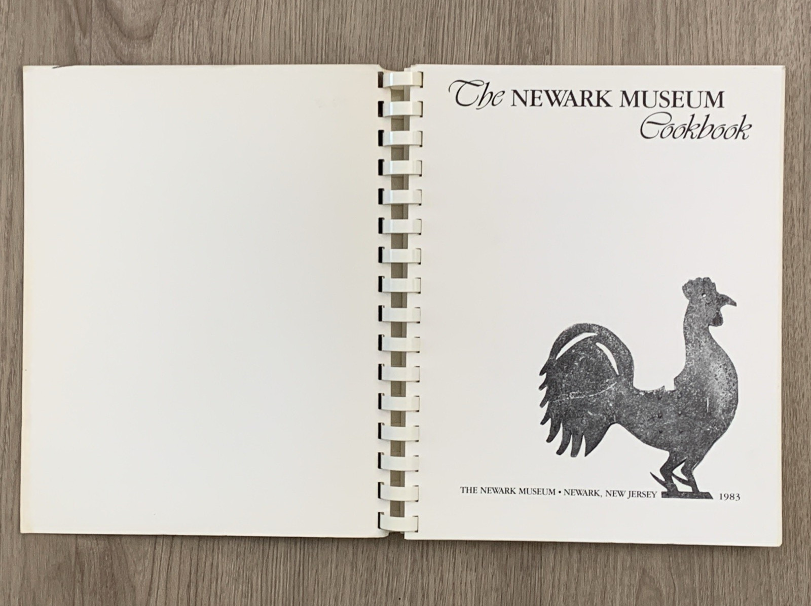 1983 The Newark Museum Cookbook New Jersey Spiral Bound 174 Pages Soft Cover