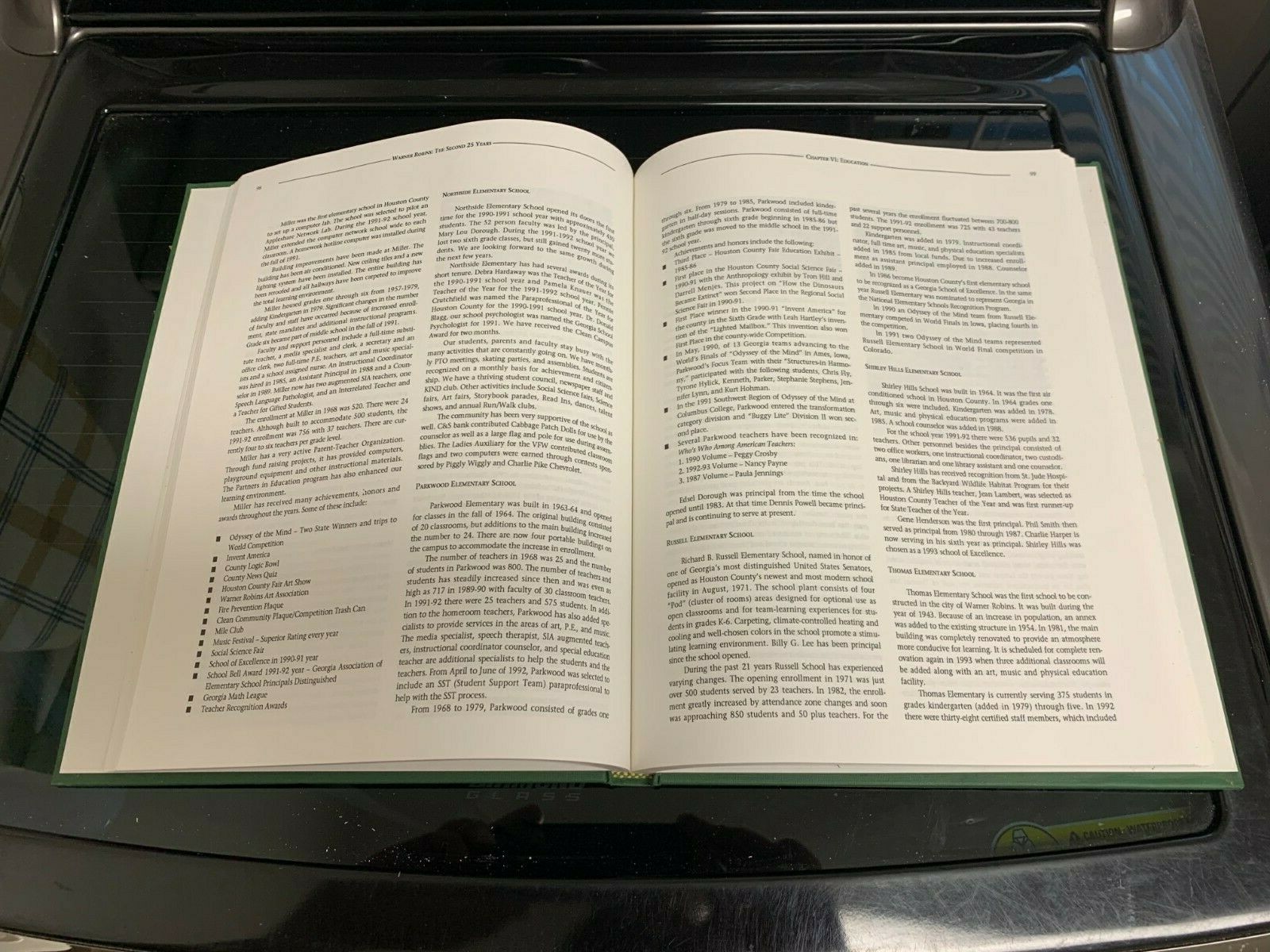 1993 City of Warner Robins Georgia Hardback Book „the second 25 years“ 210 pages