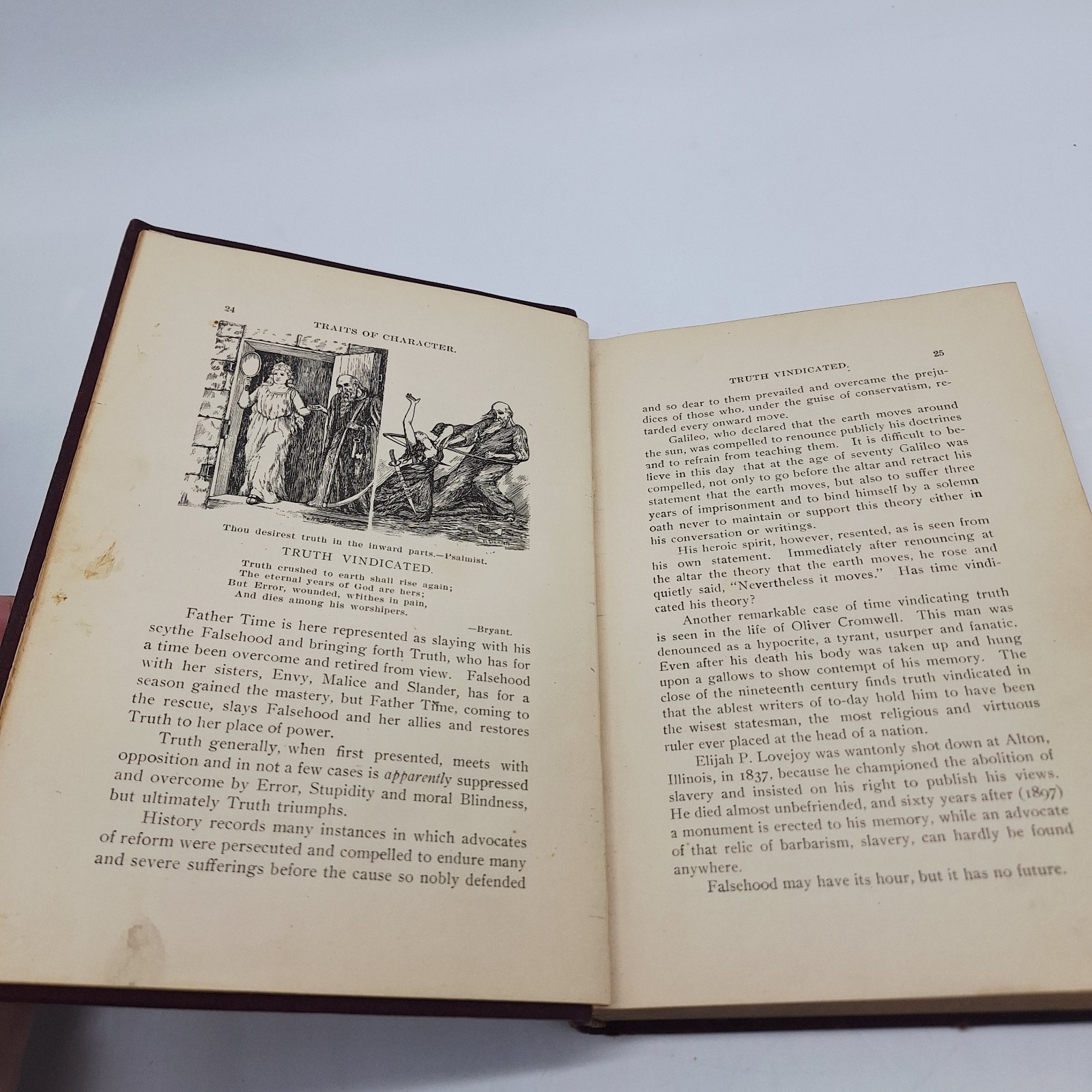 1898 „TRAITS OF CHARACTER“ BOOK BY HENRY & E. L. KLETZING 371 PAGES