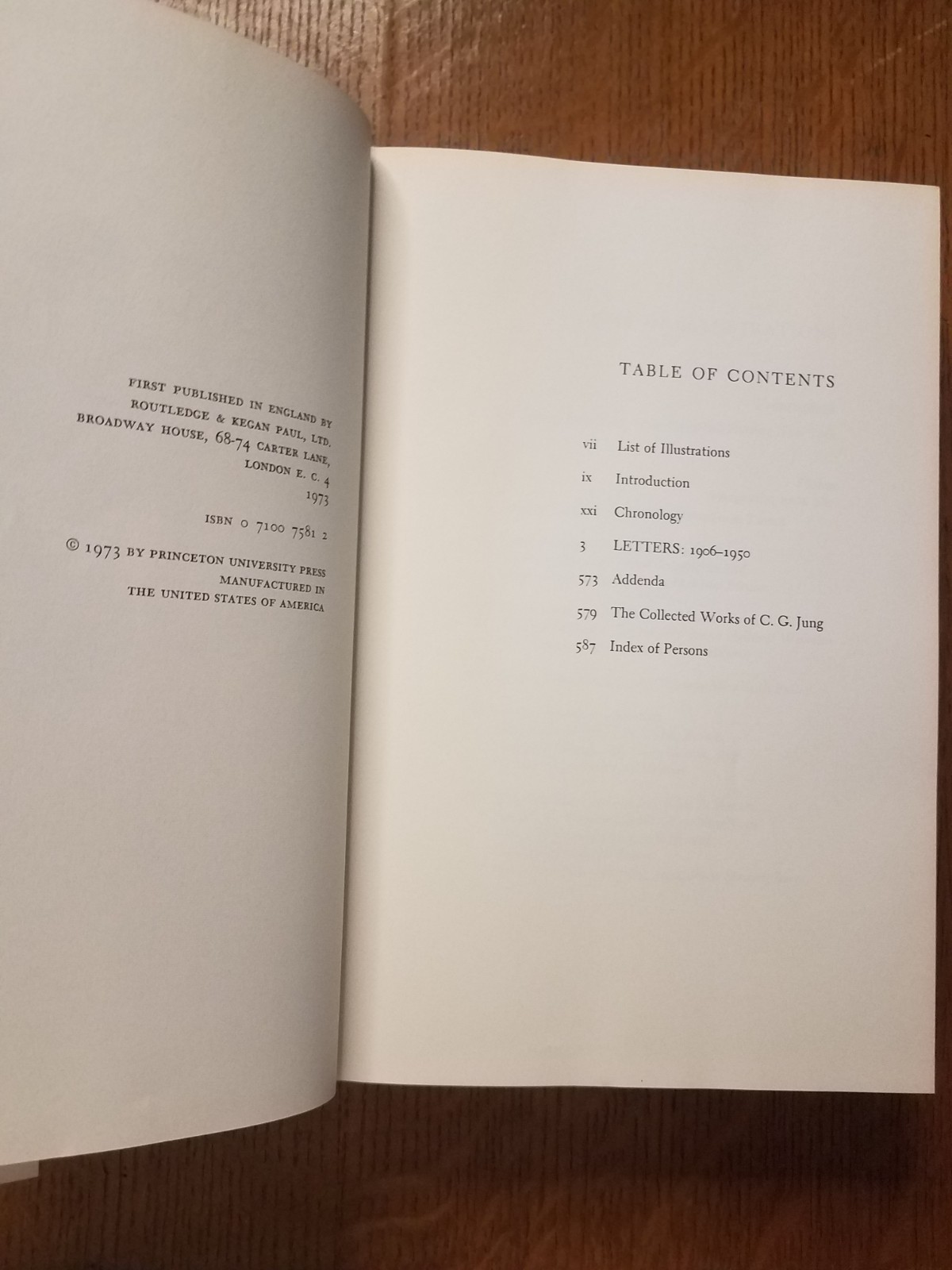 Carl G. Jung Letters 1906-1961 Gerhard Adler 2 Vol Set DJs Routledge 1973 Vtg VG