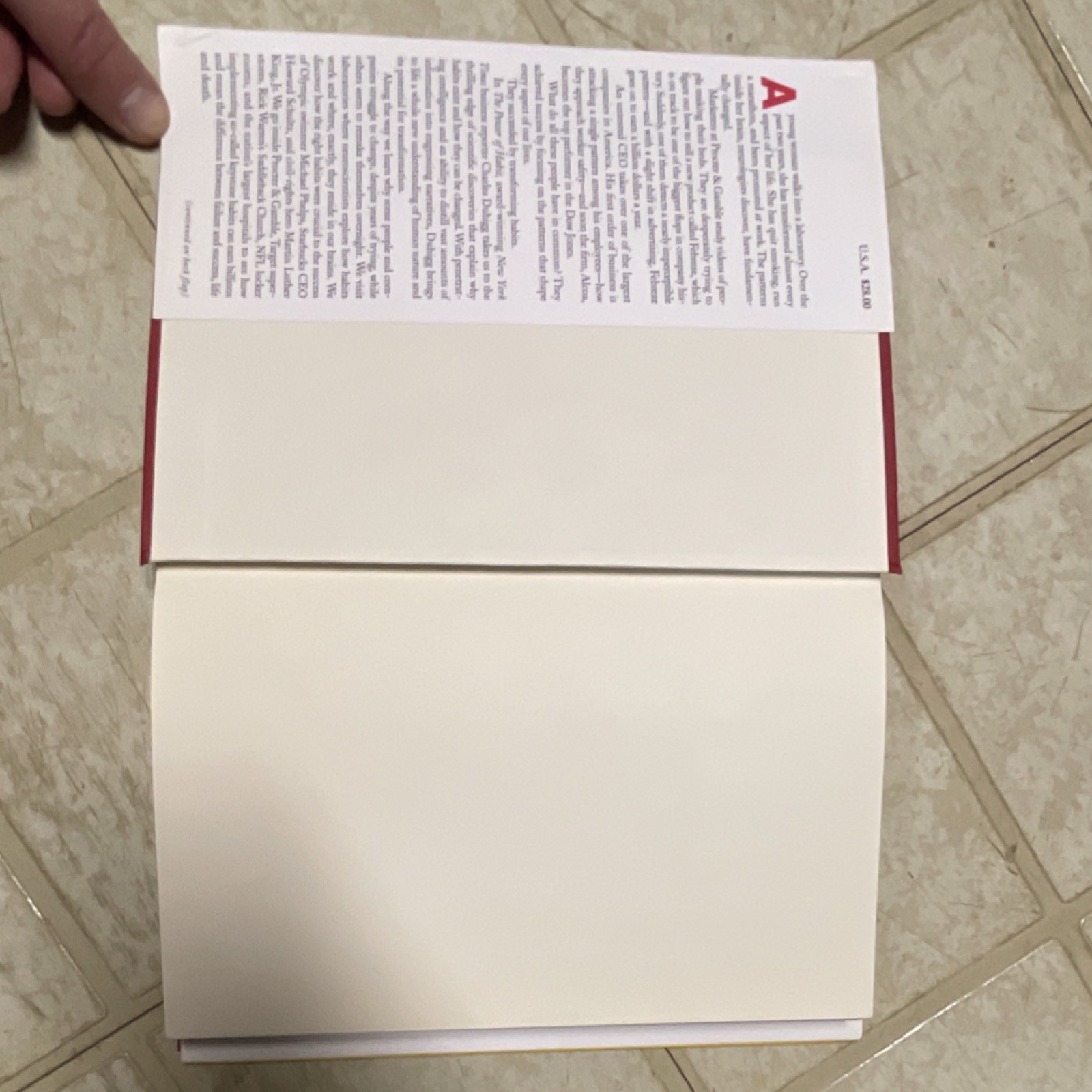The Power of Habit by Charles Duhigg Hardcover with Dust Jacket
