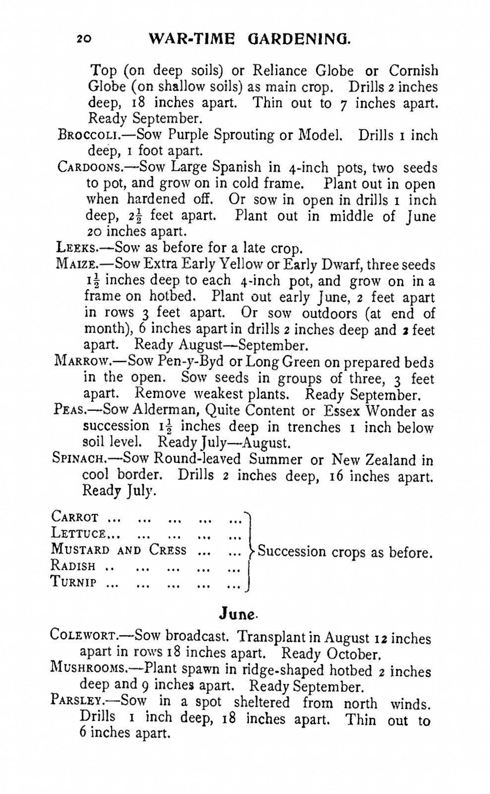 1915 War-Time Gardening How To Grow Your Own Food 64 Pages