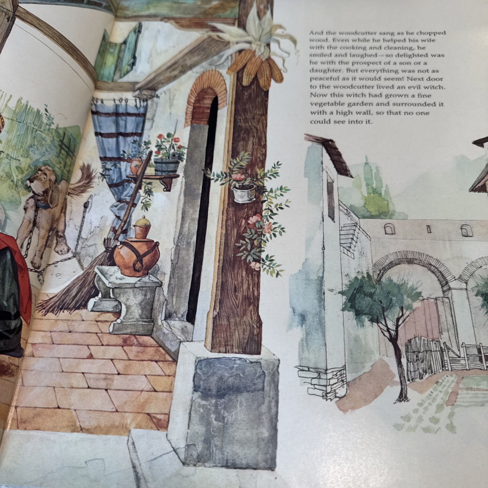 Vintage 1969 Storytime Treasury RAPUNZEL / THE TREASURE OF THE THREE BROTHERS