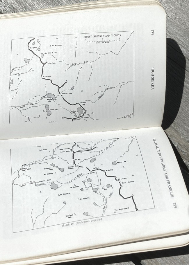 Mountaineer’s Guide to High Sierra 1972 Totebook; Hervey Voge, Smatko; 356 pages