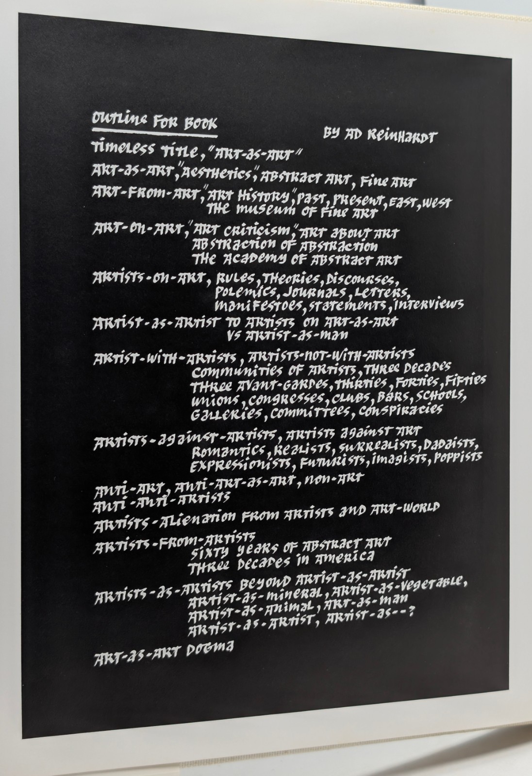 Ad Reinhardt by Lucy R. Lippard (Abrams, 1981) Hardcover