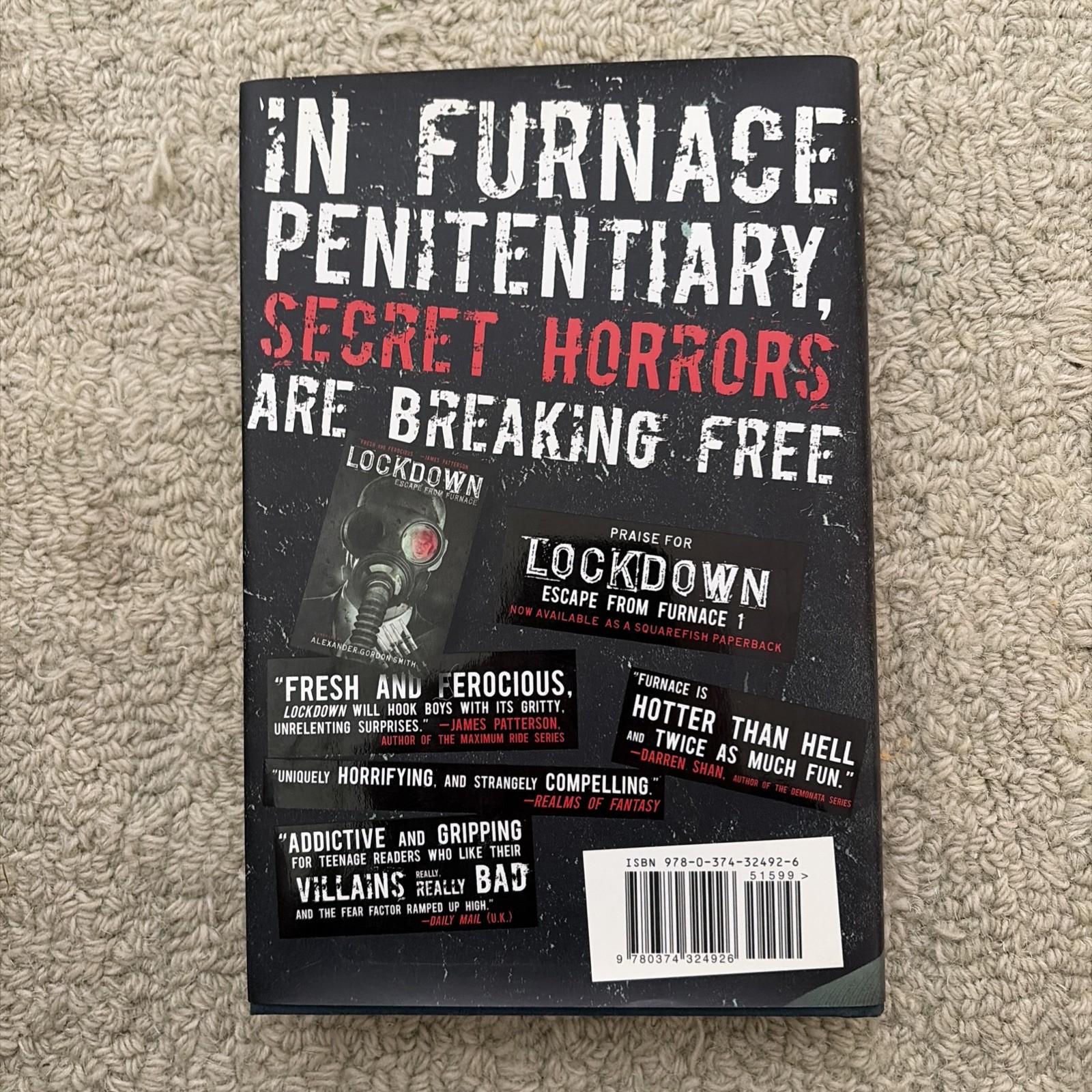 Complete Set Escape from Furnace books by Alexander Gordon Smith 1 PB 2-5 HC DJ
