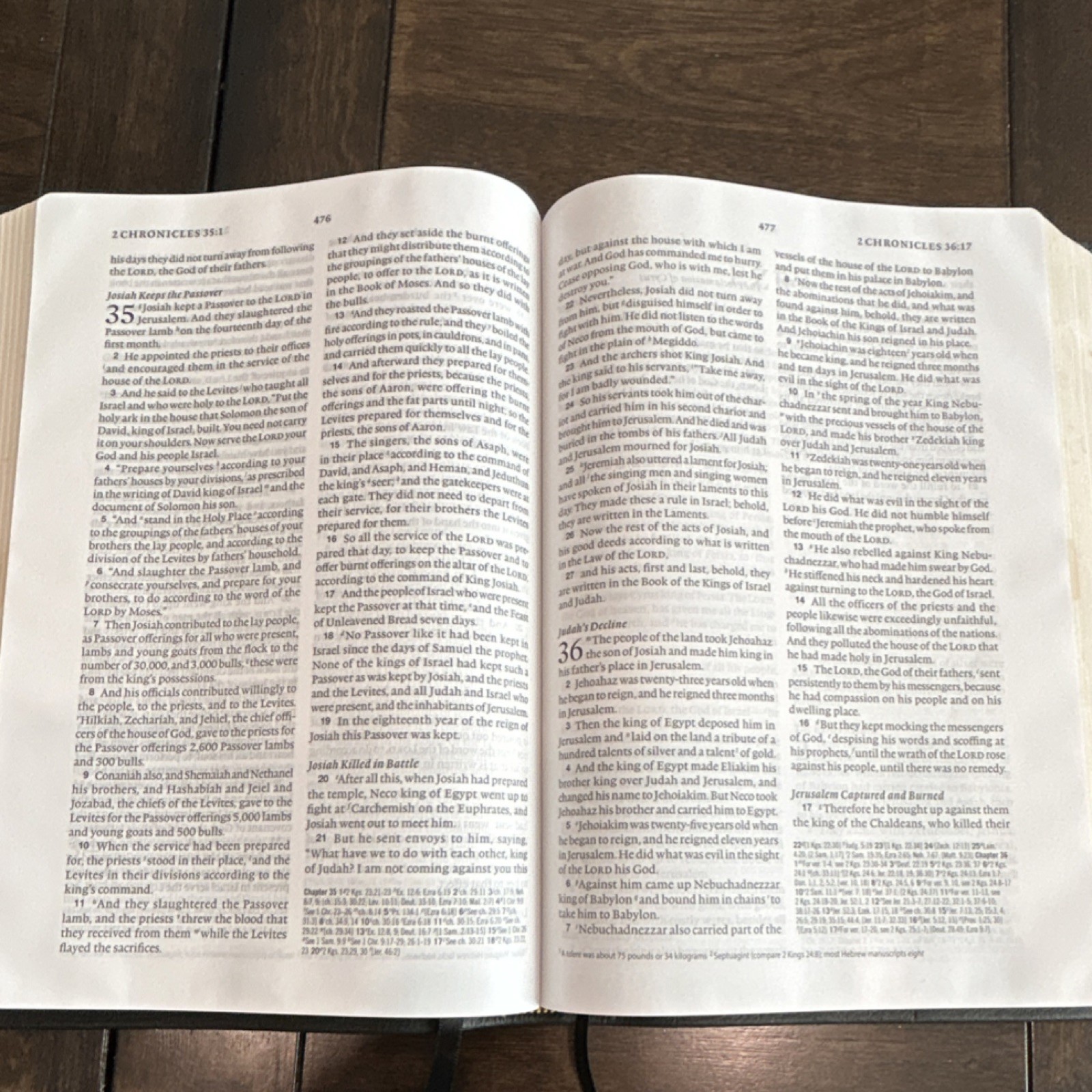 Crossway Holy Bible English Standard Version (ESV) Leather Bound 2016 Inscribed
