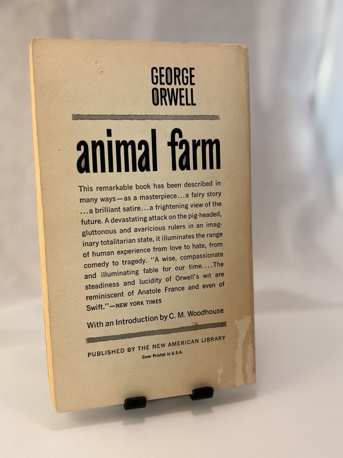 Vintage 1964 Animal Farm George Orwell Signet Classic Paperback CP121 VG