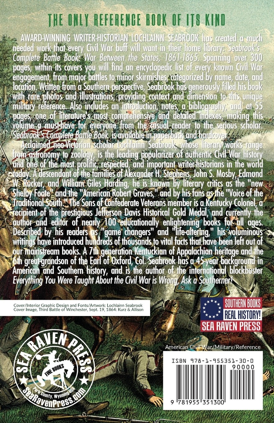 Seabrooks Complete Battle Book War Between the States 1861-1865 New Paperback