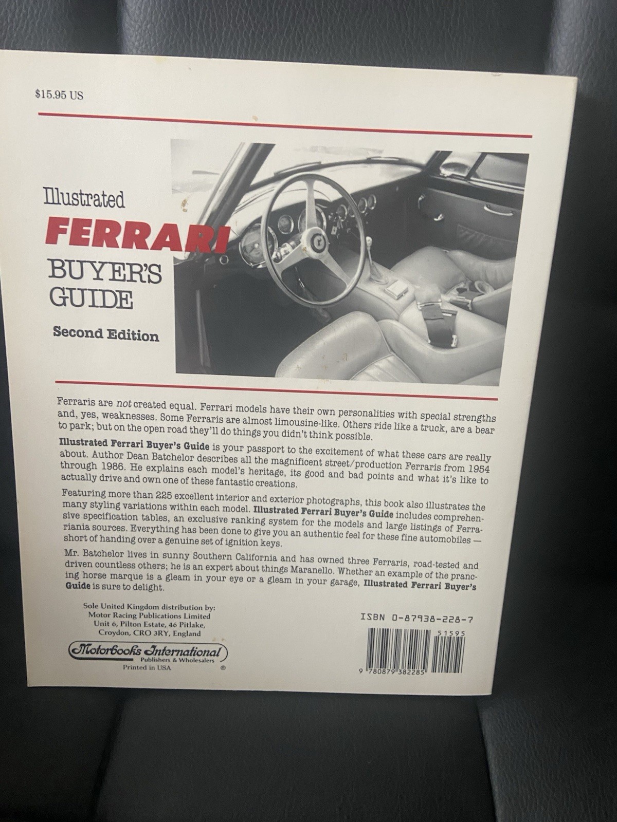 Ferrari Illustrated Buyers Guide 1986 Italian Automotive Sports Car Exotic