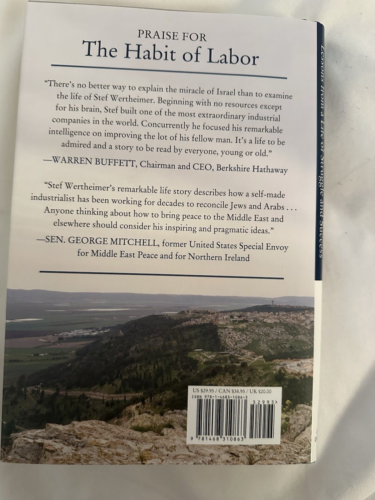 Habit of Labor : Lessons from a Life of Struggle and Success by Stef Wertheimer