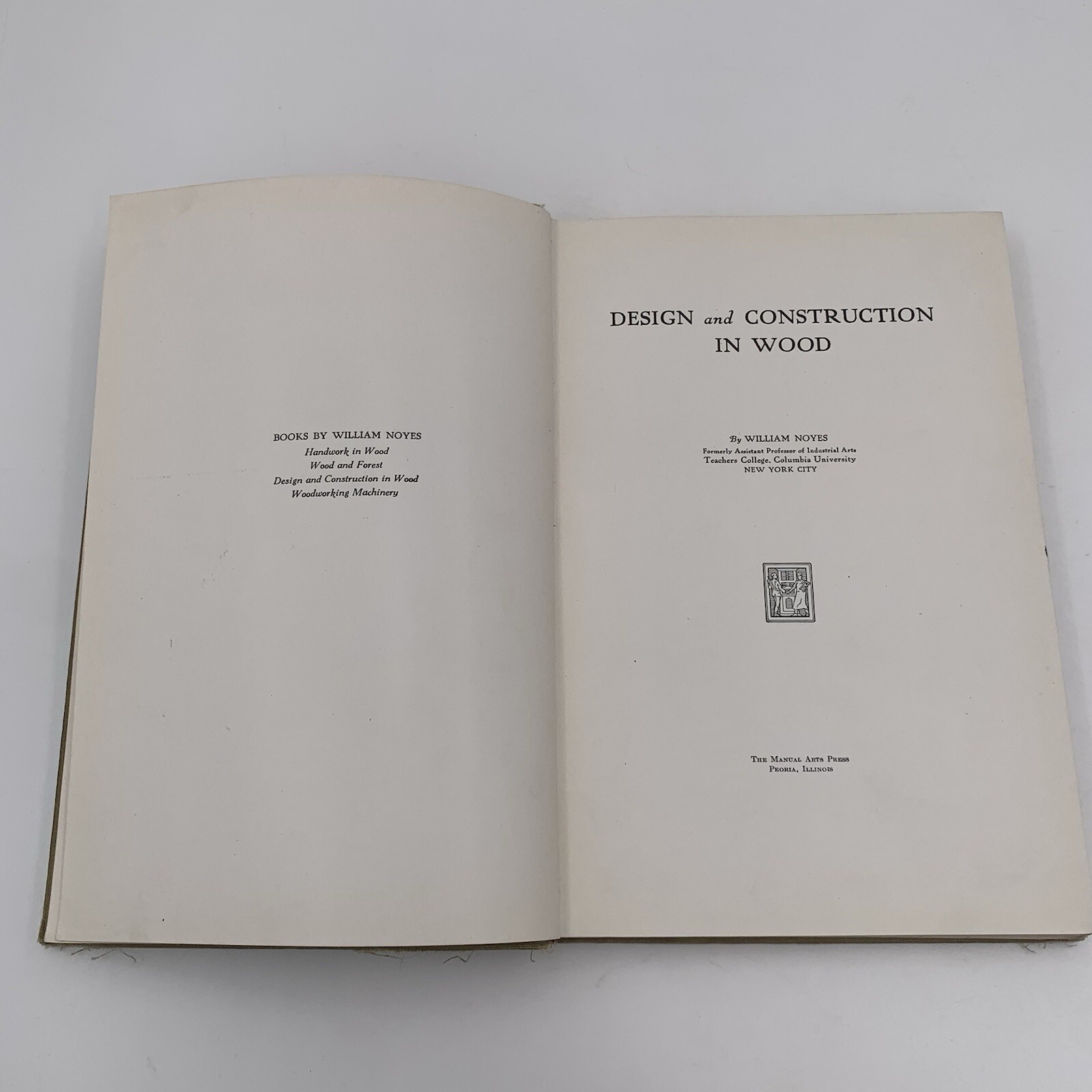 Design Construction In Wood Noyes Textbook 1913, 1927 Diy Projects Woodworking