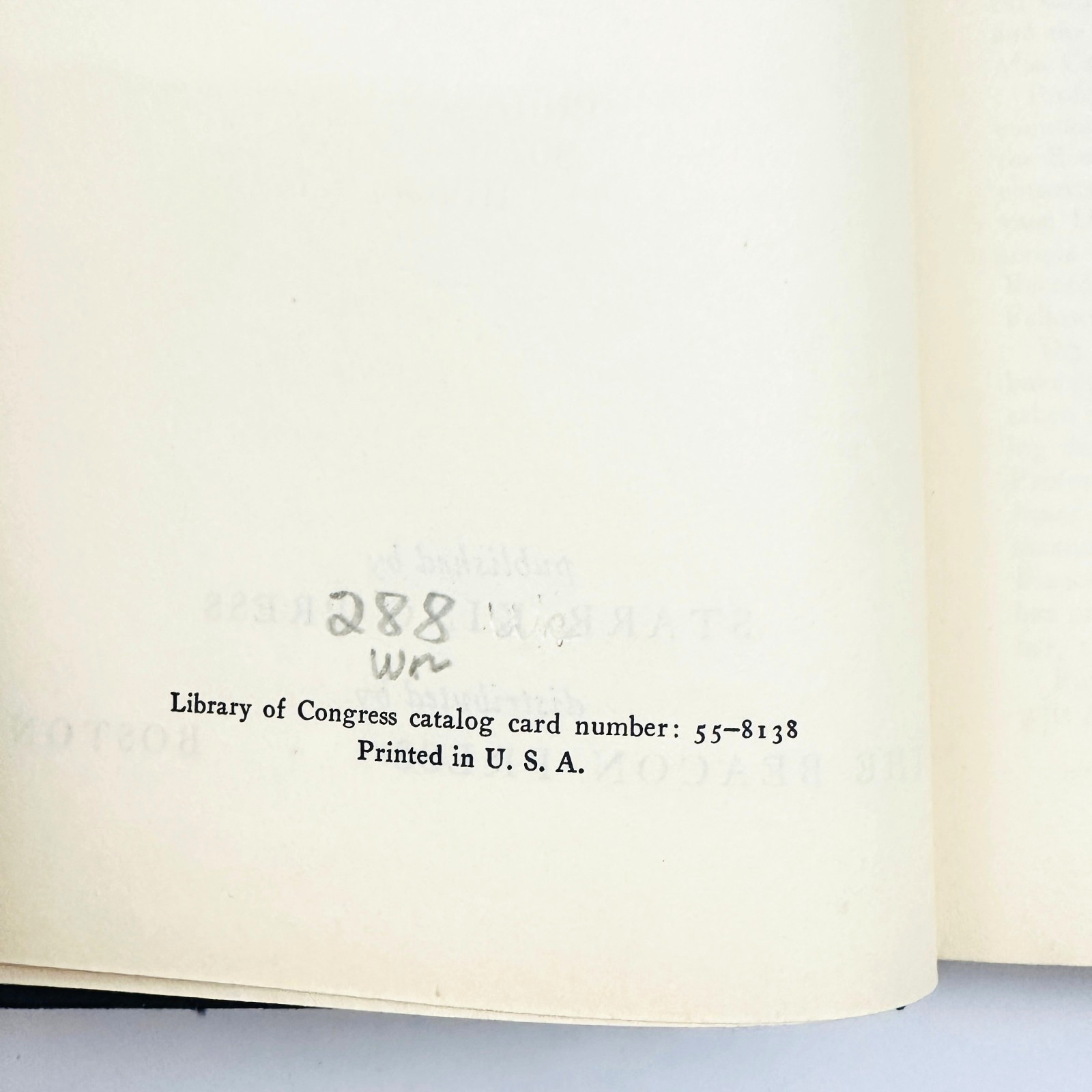 The Beginnings of Unitarianism in America Conrad Wright 1955 Hardcover Book