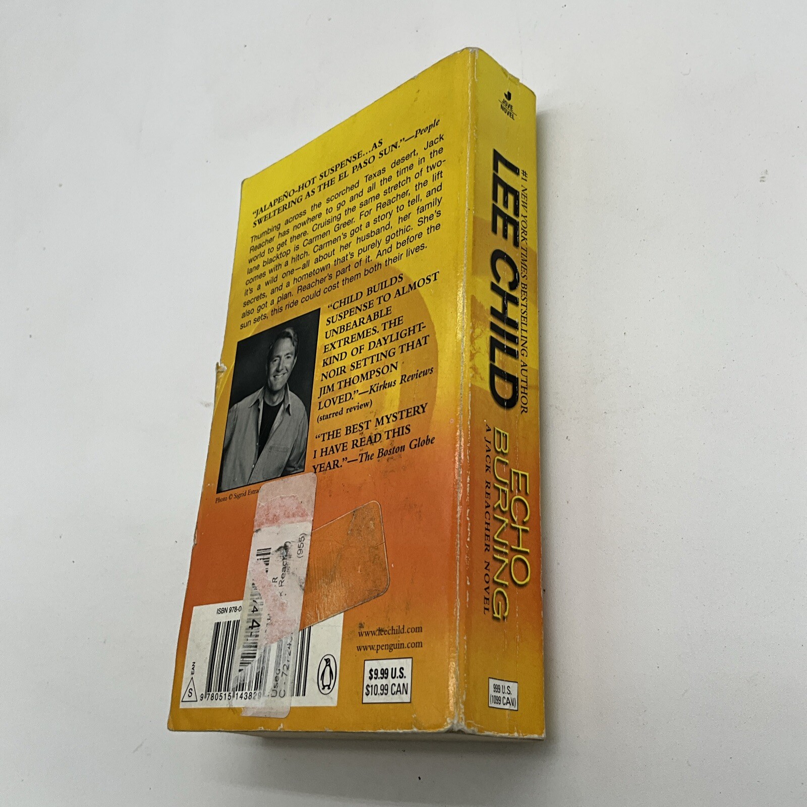 Jack Reacher Ser.: Echo Burning by Lee Child Paperback. AX