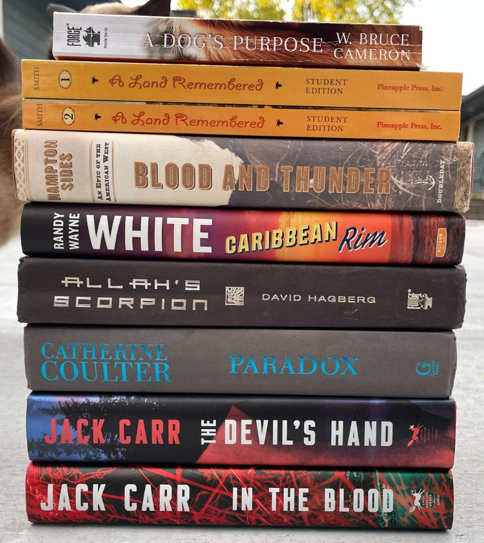 9 Book Lot Jack Carr Randy Wayne White Thrillers Military Historical Fiction