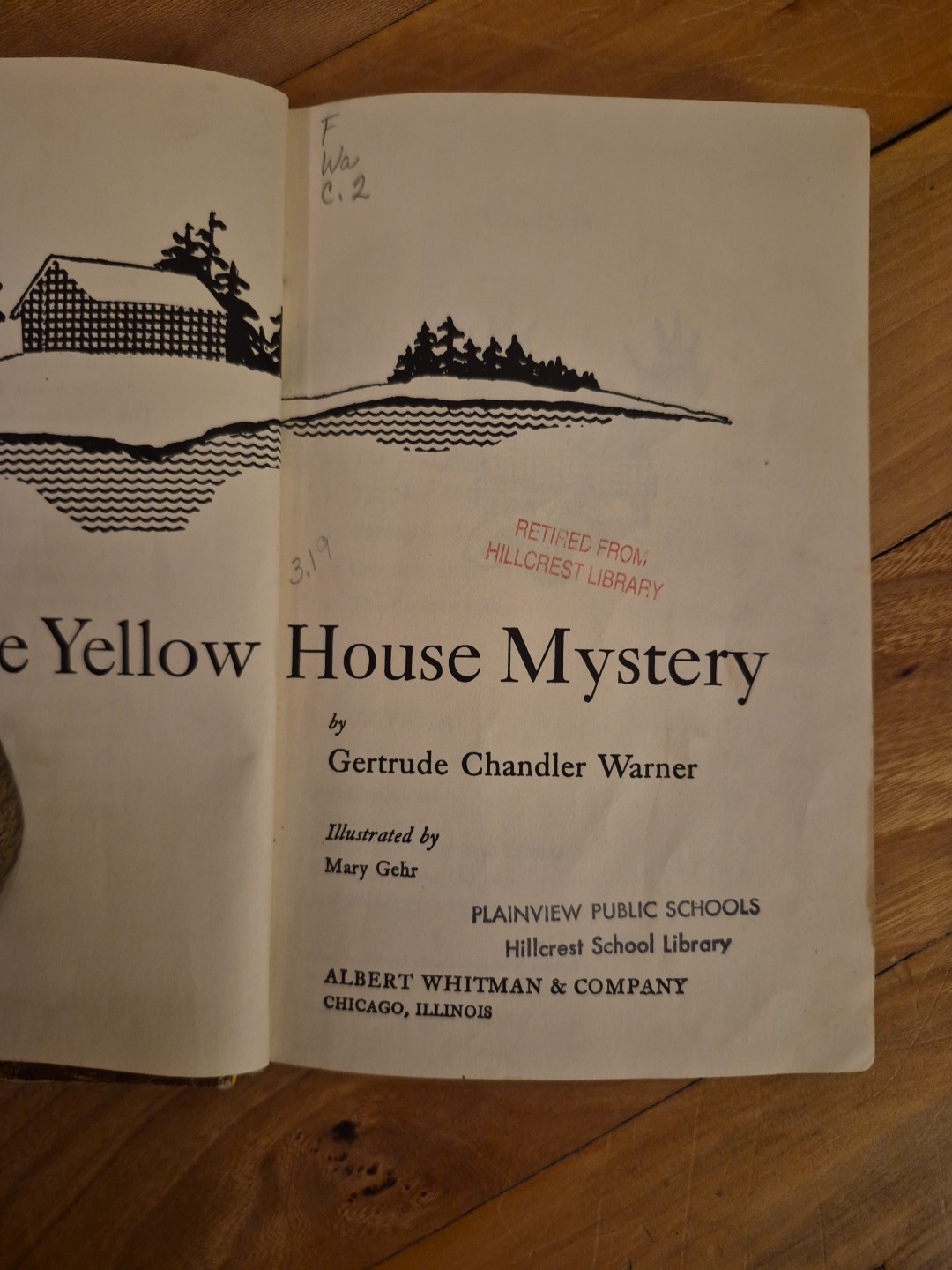 The Yellow House Mystery by Gertrude Chandler Warner – 1974 HC Chapter Book