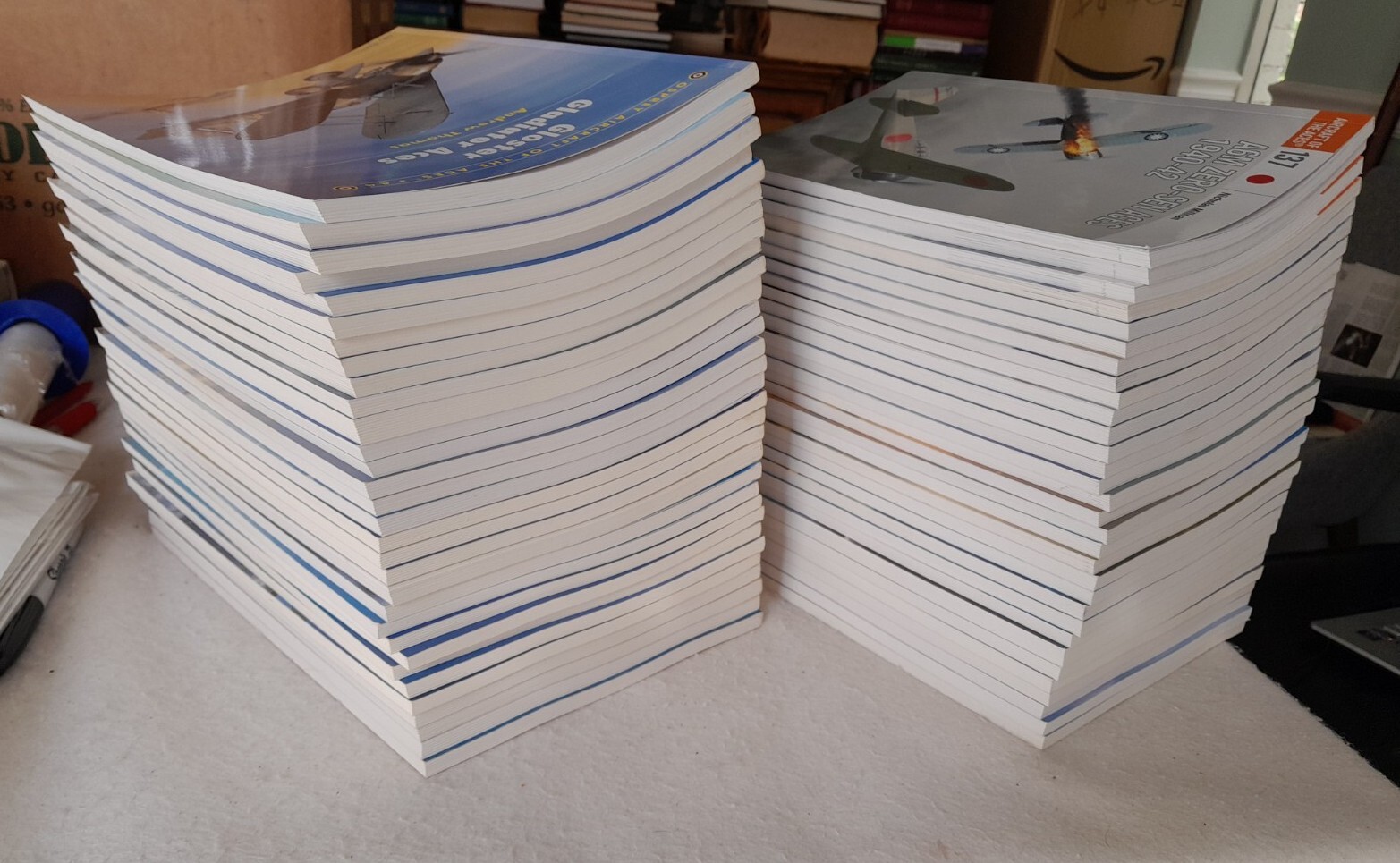 Lot of 62 Osprey Aircraft of the Aces Series, 1st printings, soft covers WW1 WW2