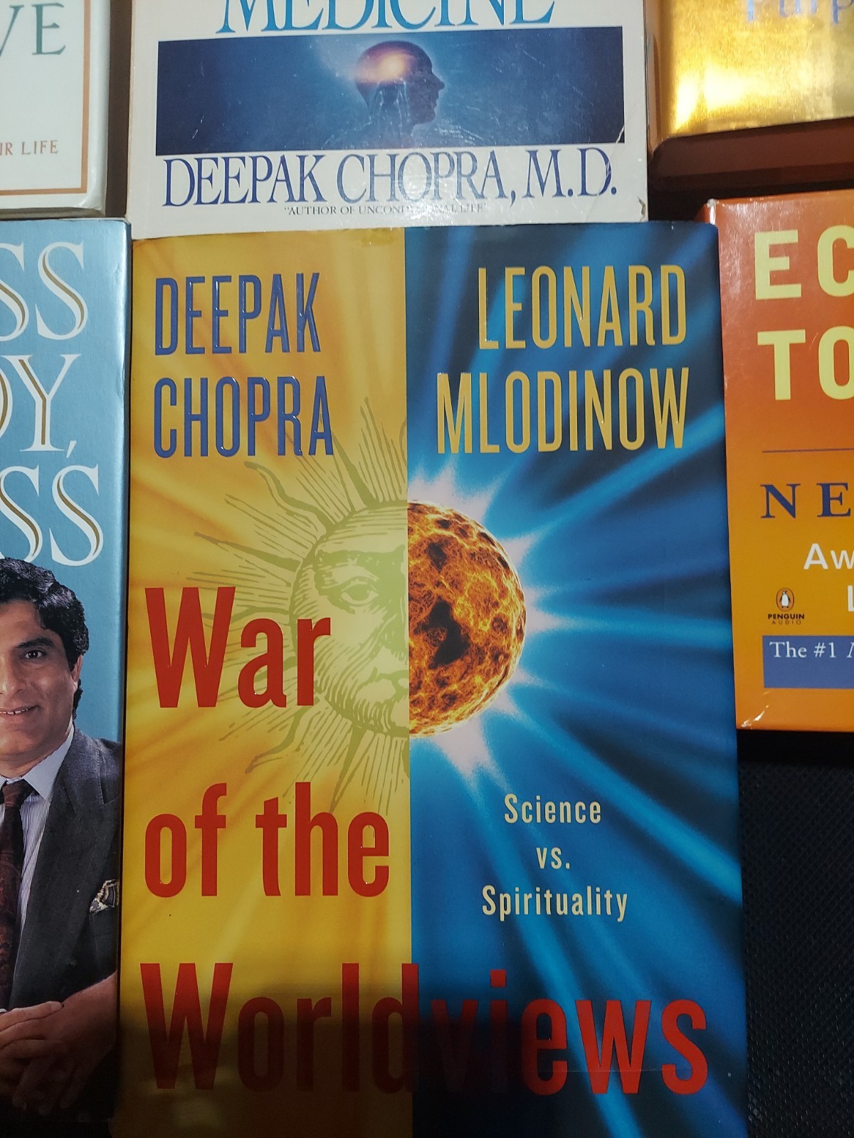 6 Book lot Eckhart Tolle, Deepock Chopra, A new Earth, The path of love, ageless