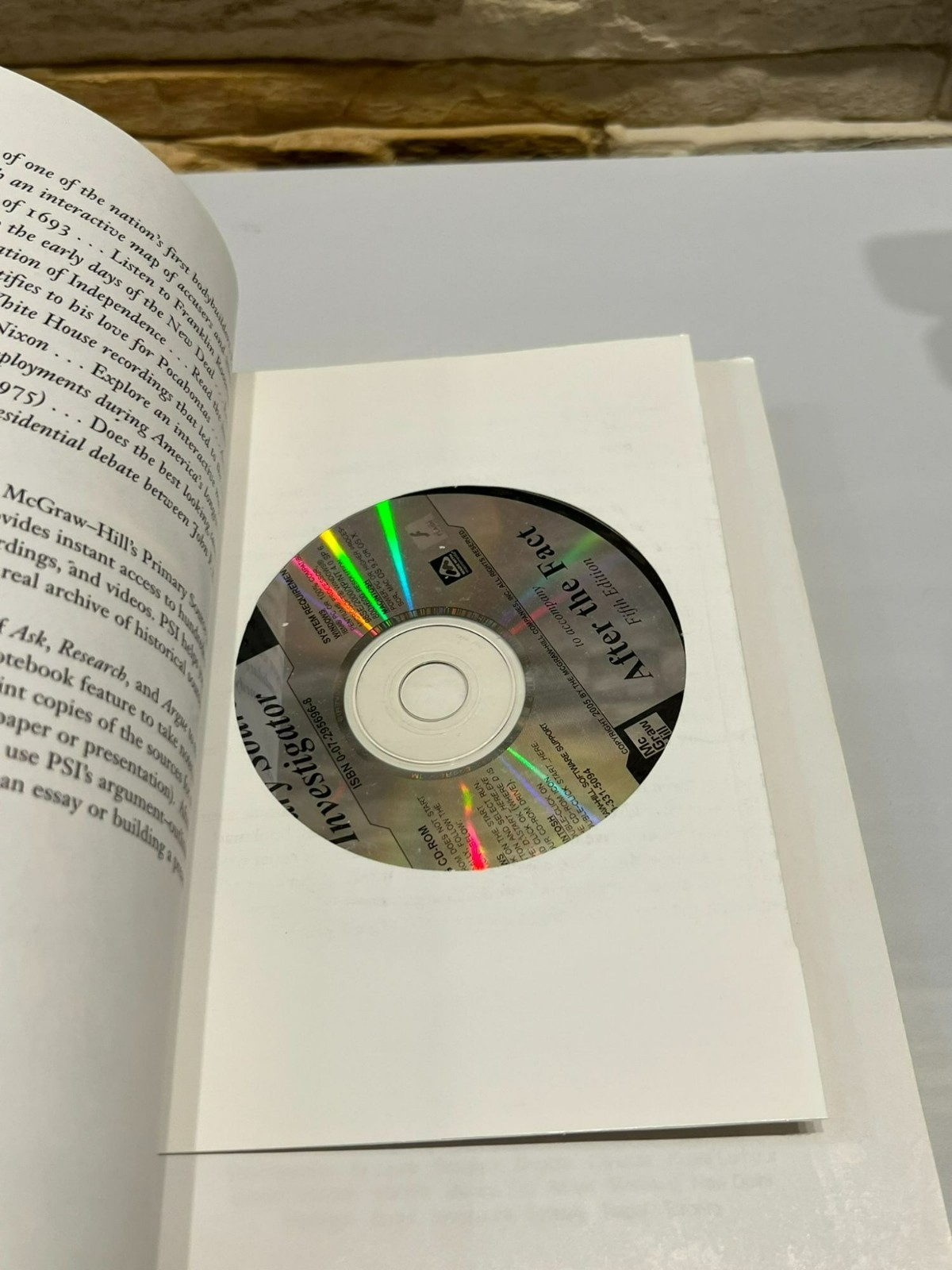 After the Fact The Art of Historical Detection James West Davidson 2005 5th Ed.