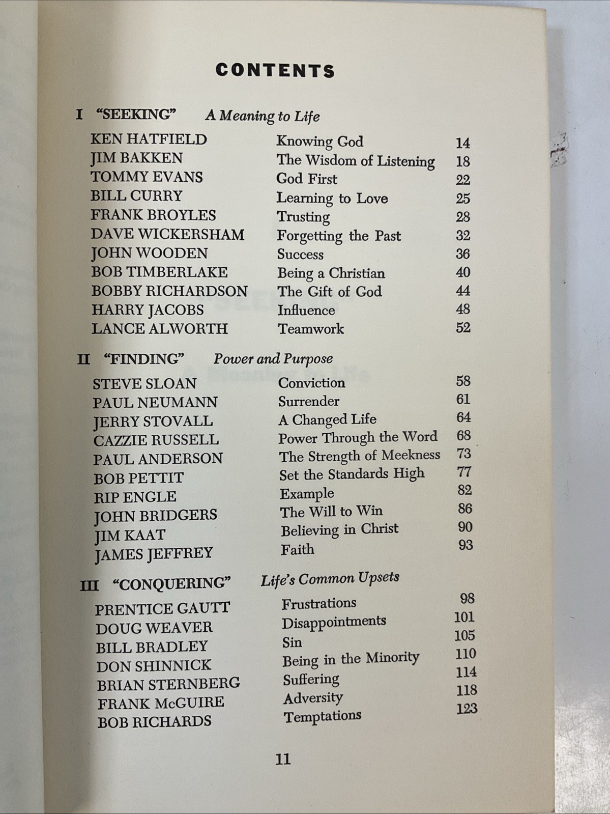 Courage To Conquer America’s Athletes Speak Their Faith 1966 PB