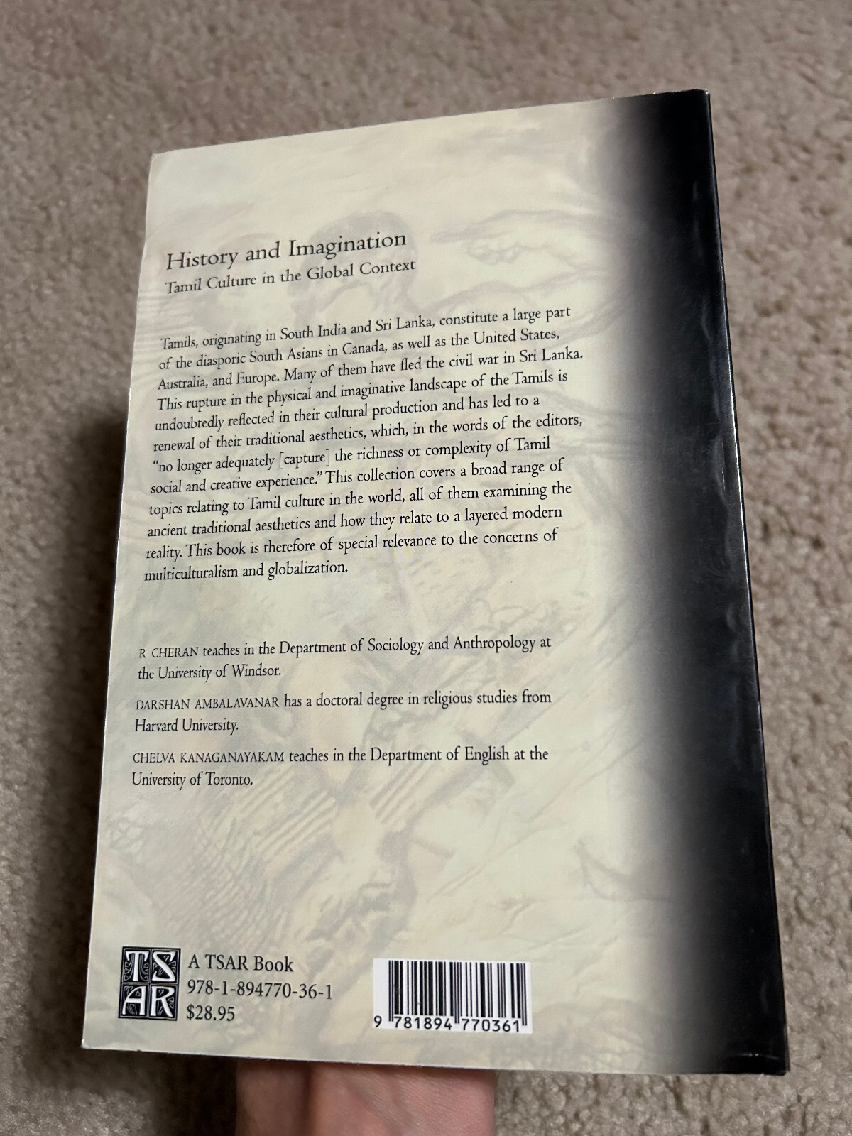TAMIL CULTURE History and Imagination BOOK in the Global Context by Ambalavanar