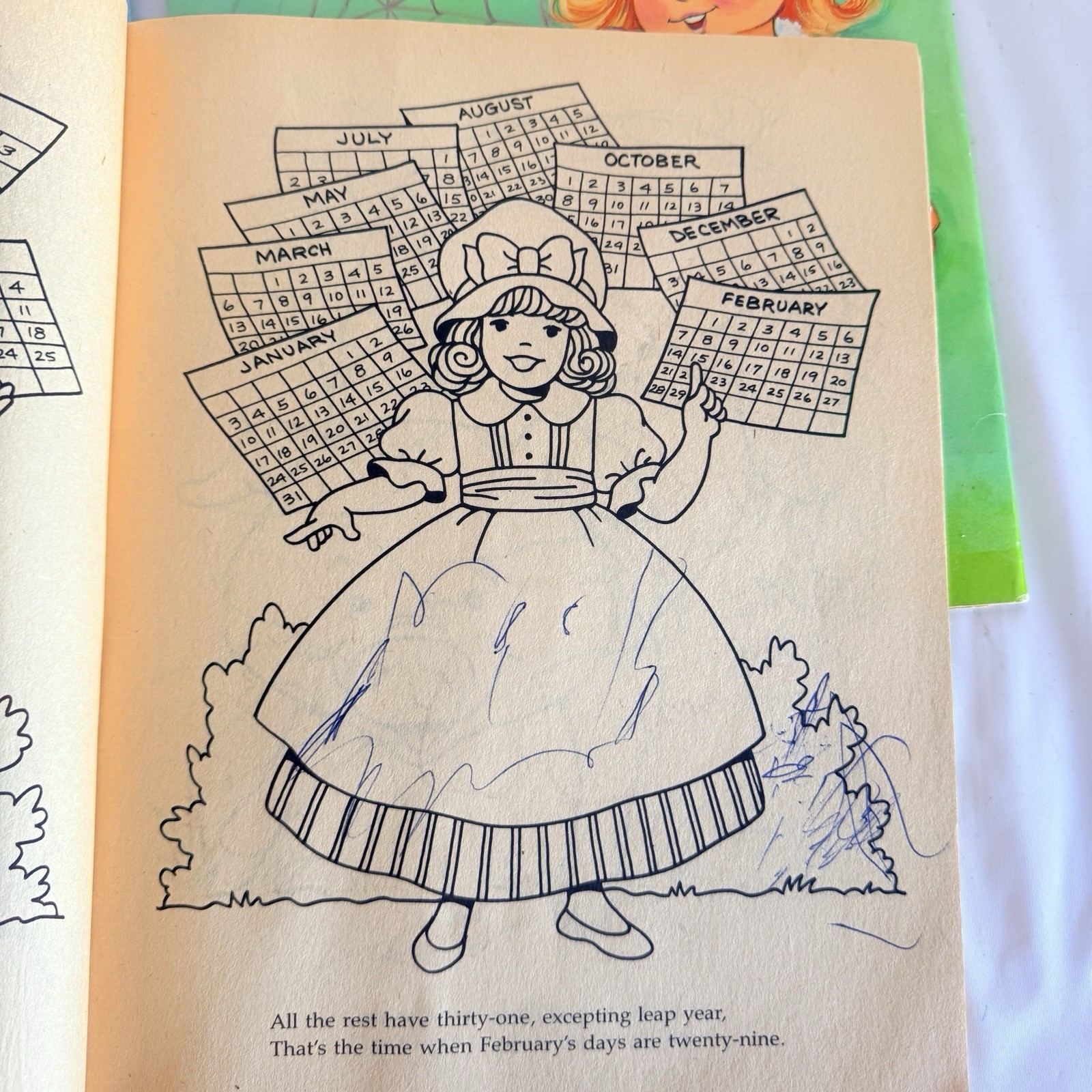 Mother Goose Nursery Rhymes Vintage 1980s Coloring Book Lot Of 3