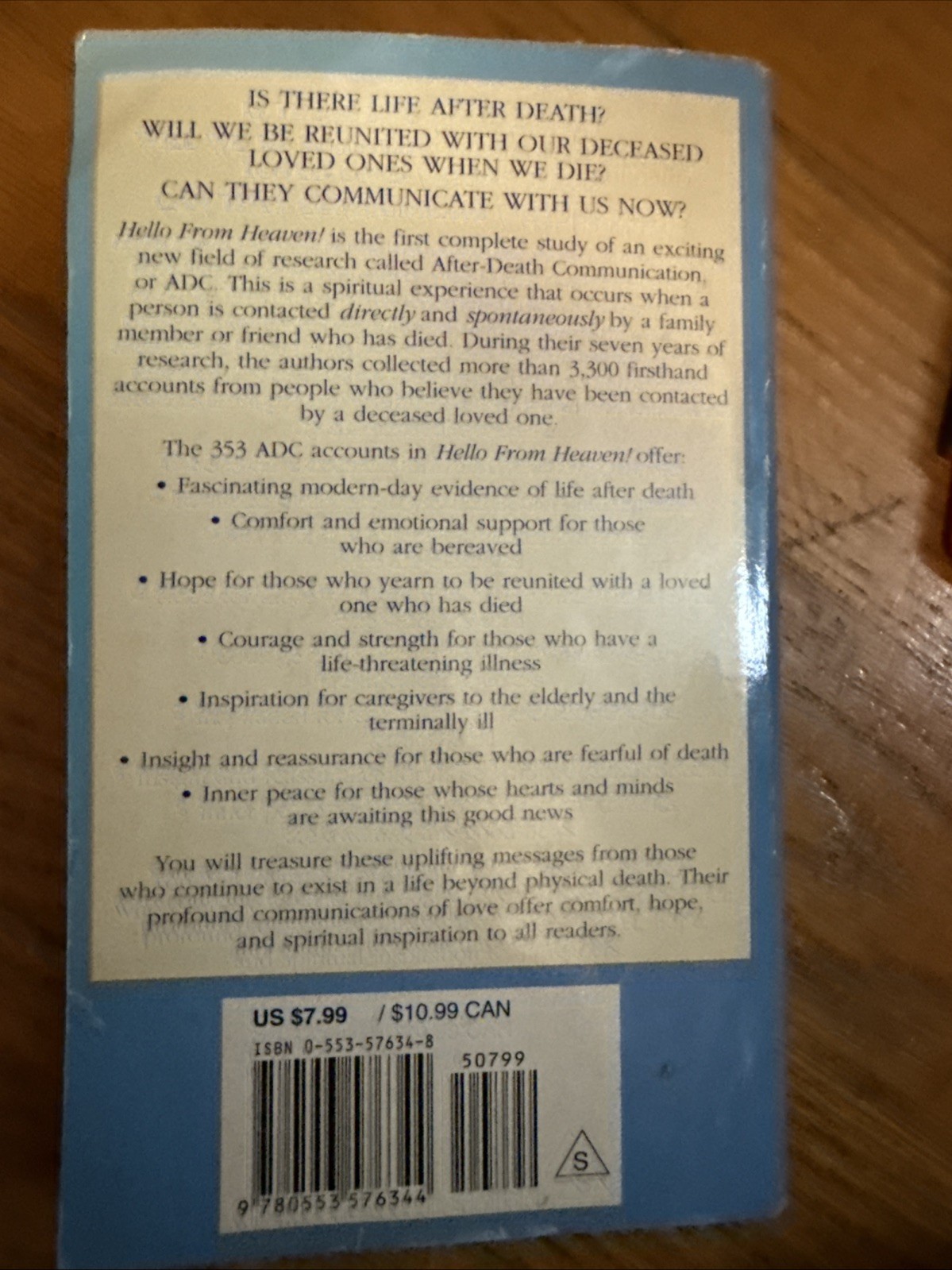 Hello from Heaven : A New Field of Research-After-Death Communication…