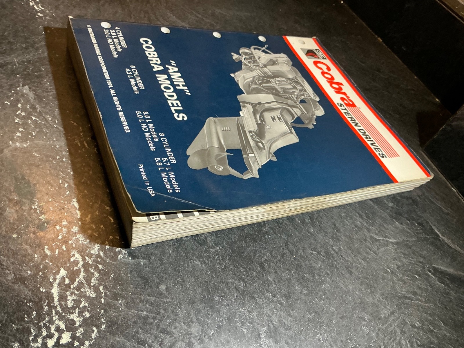 1992 OMC Cobra AMH Models Service Manual 3.0L, 4.3L, 5.0L, 5.7,L 5.8L, 351 V8