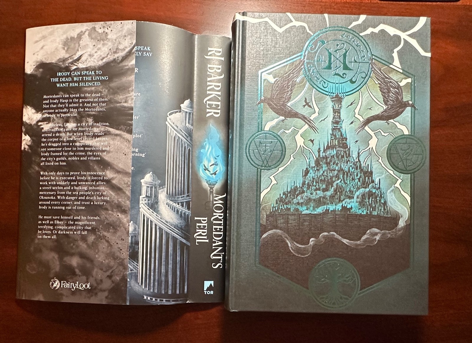 FairyLoot: Book of Fallen Leaves by AS Tamaki & Mortedant’s Peril by RJ Barker