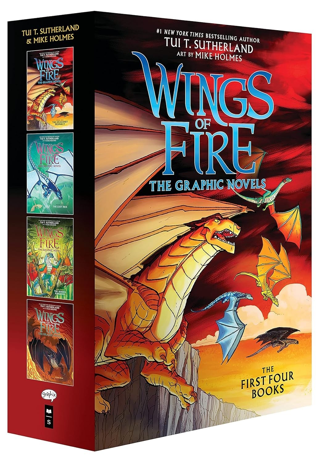 Wings of Fire Graphix Paperback Box Set (Book 1 to 4)
