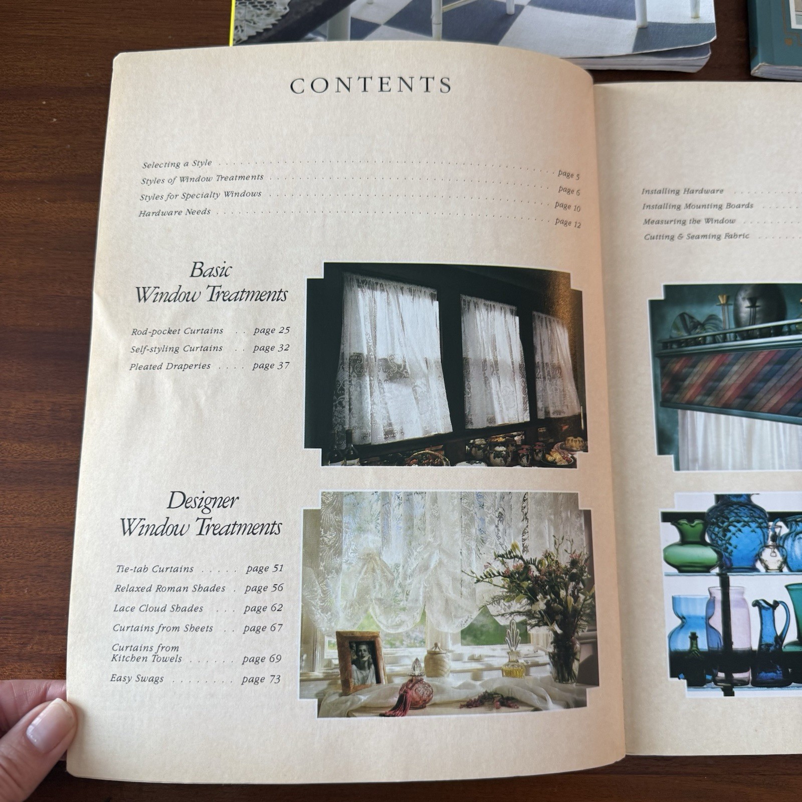 Vintage 90s Window Treatment Home Decor Books Lot of 3 DIY Valance Drapery