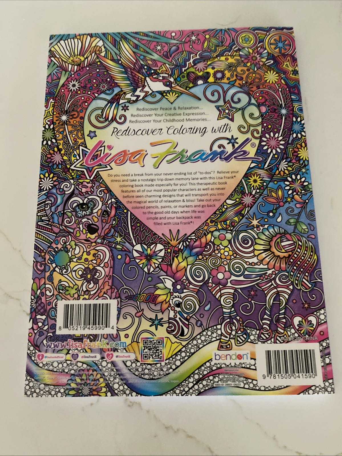 Lisa Frank Color Me Adult Coloring Book Stay Calm & Keep Coloring 40+ Pages