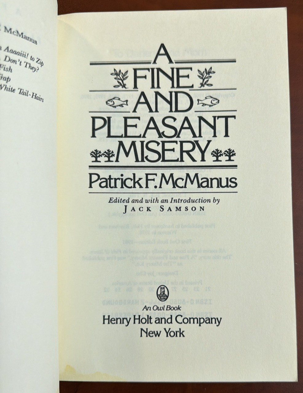 Patrick F McManus Lot of 3 Book Paperbacks Misery Grasshopper Trap How I Got Way