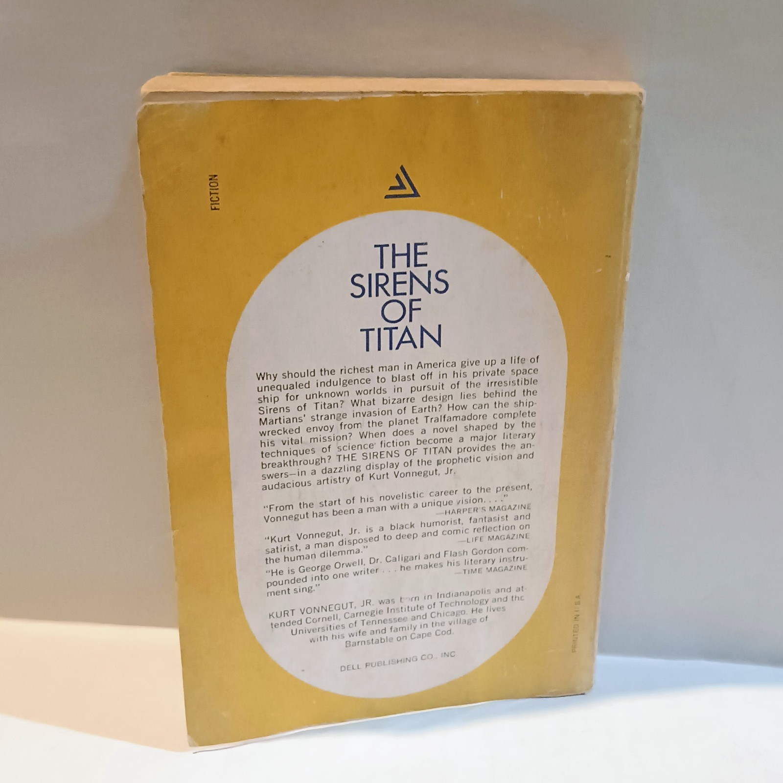 The Sirens of Titan-Kurt Vonnegut Jr-Dell Publishing-2nd Printing-1959-Soft Cove