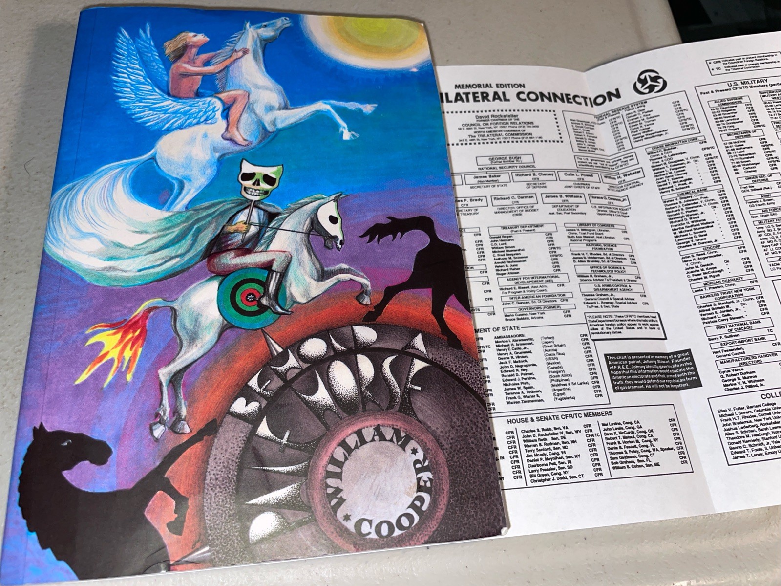 Behold a Pale Horse William Cooper 1991 500p Unrevised Protocols Zion Conspiracy